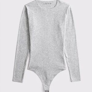 Express Body Contour Crew Neck Long Sleeve Bodysuit
